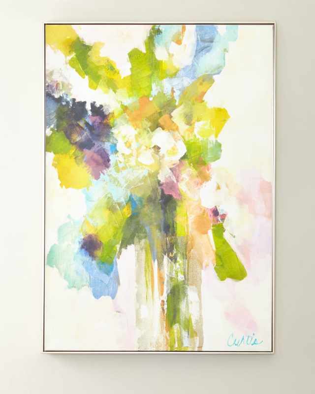 "Light Pink Bouquet" Giclee Canvas Art by Joan Curtis